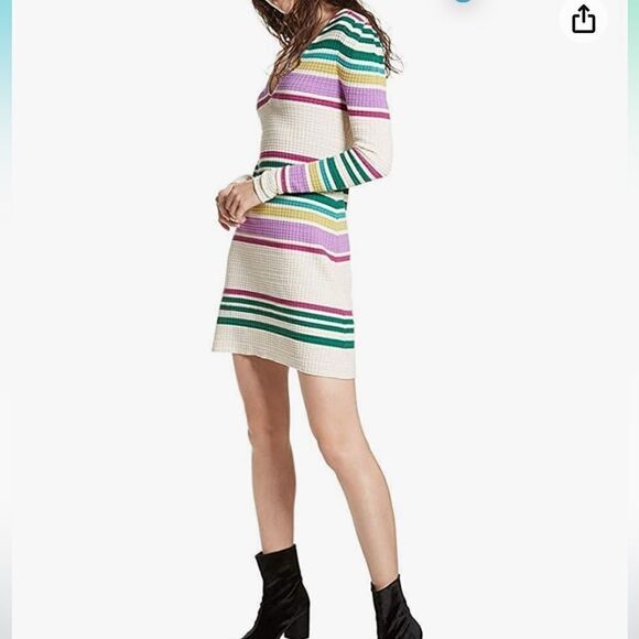 Free People Women's Gidget Striped Sweater Dress - Picture 2 of 8